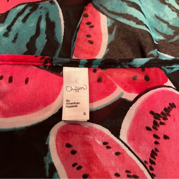American Apparel chiffon watermelon print camisole / tank womens S - Picture 5 of 5